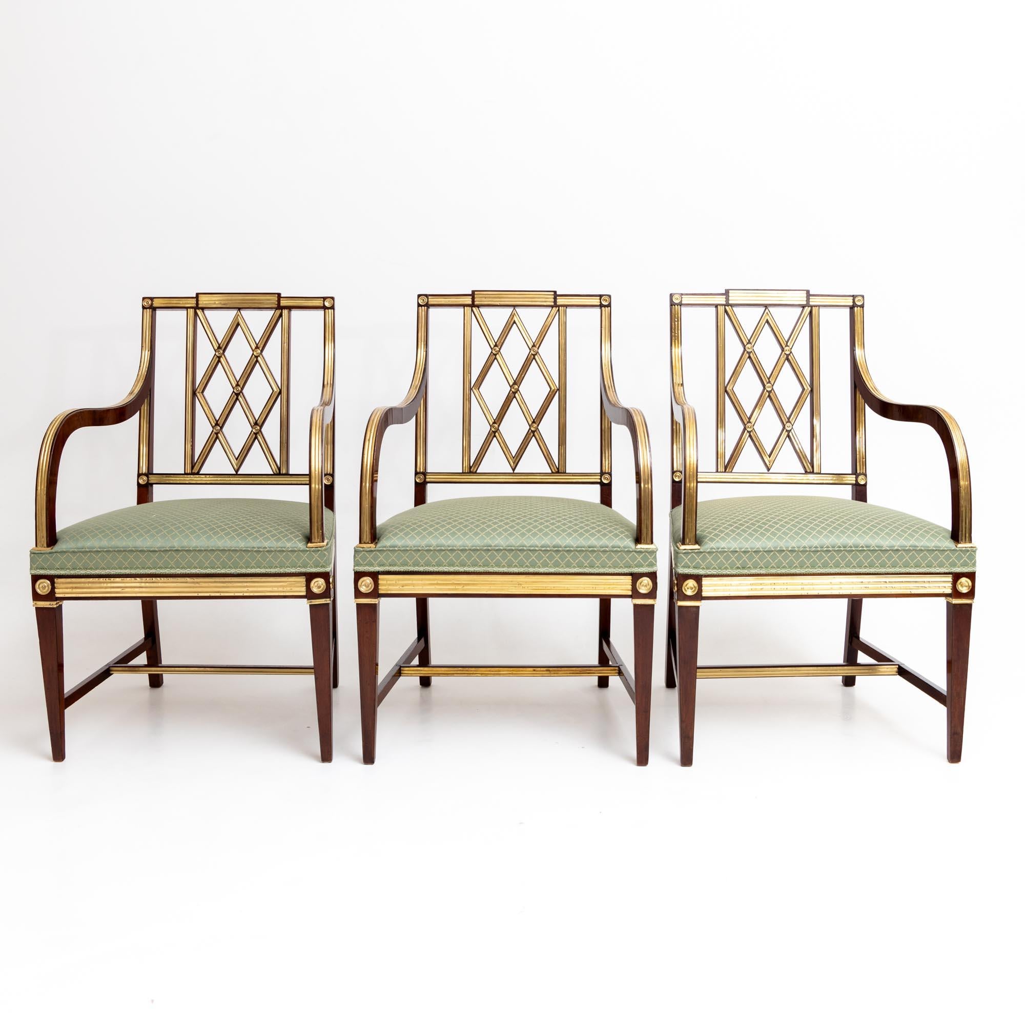 Three Neoclassical Armchairs, Baltic States, Late 18th Century For Sale 4