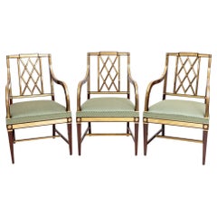Antique Three Neoclassical Armchairs, Baltic States, Late 18th Century