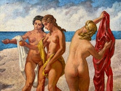 Drei Akte mit dem Titel "On The Bluff" 1976 von Palmer Schoppe