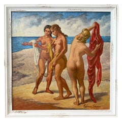 Trois nus intitulés "On The Bluff" 1976 par Palmer Schoppe