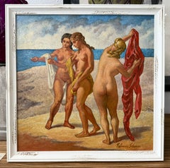 Trois nus intitulés "On The Bluff" 1976 par Palmer Schoppe
