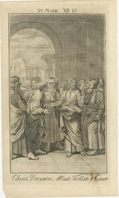 Three Old Engravings – Gospel Scenes and Apostles from St. Mark’s Account, 1735