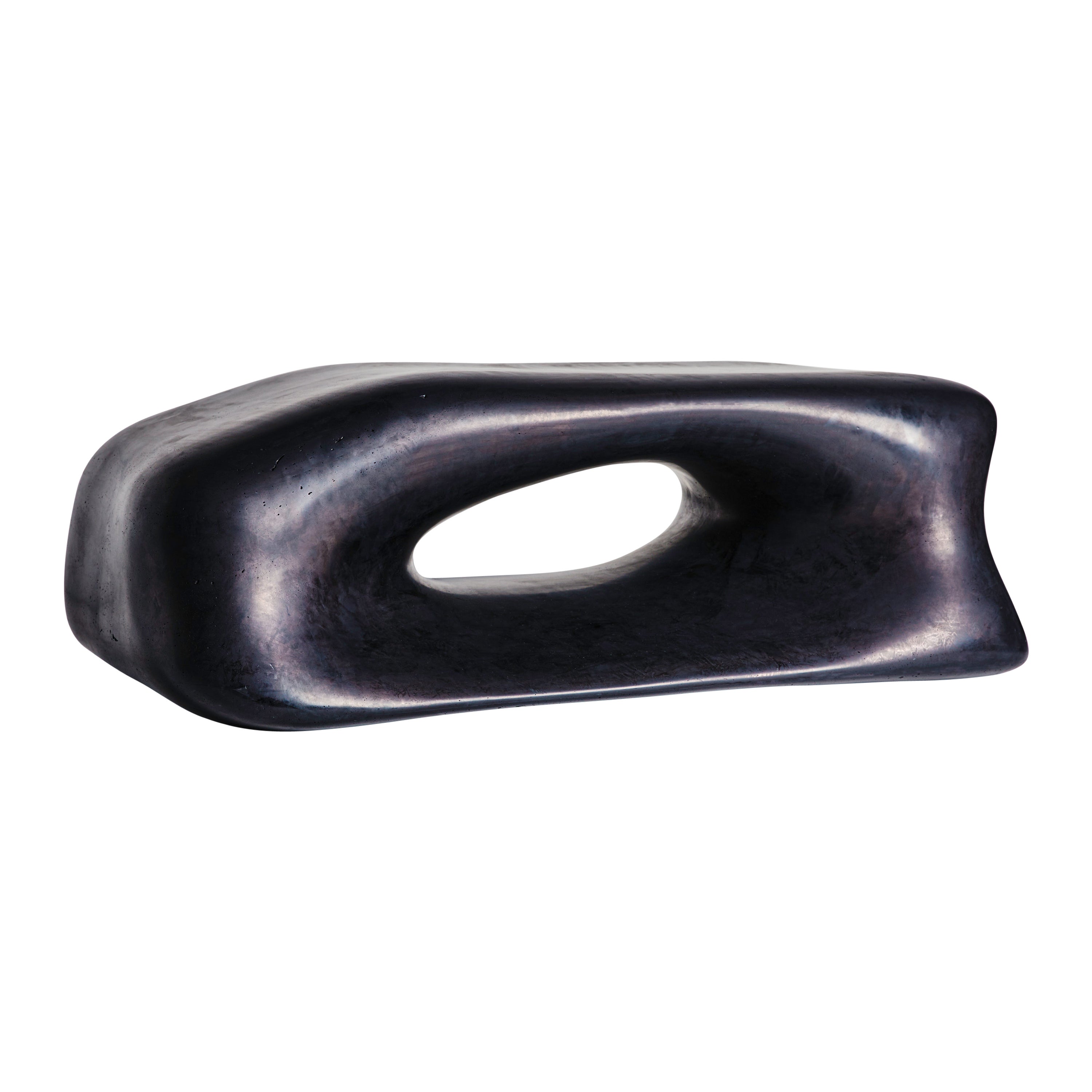 Three One Four Studio, "Eroded" Coffee Table / Bench, Cast Jesmonite For Sale
