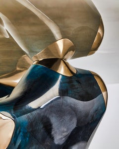 Three One Four Studio, "Holocene" Dining / Centre Table, Cast Bronze and Resin