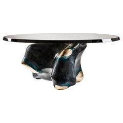 Three One Four Studio, "Holocene" Dining / Centre Table, Cast Bronze and Resin