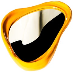 Three One Four Studio, "Magallana" Mirror, Gilded in White Gold, Small