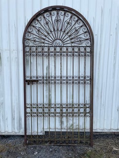 Tre cancelli apribili in ferro battuto con cornici - CIRCA 1850