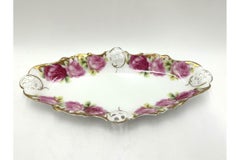 Three openwork dishes, Rosenthal Moliere Chrysantheme Cacilie, 1898-1904.