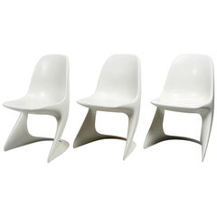 Trois chaises Casalino originales de Casala Modèle 2004/2005 de 1973 et 1980