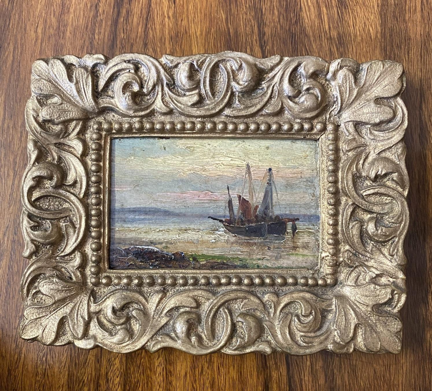 We are delighted to offer for sale this this stunning suite of three Gustave De Breanski oil paintings each one signed and titled

These are a very charming set, each in the original giltwood frames, they are oils on panel and titled 'Breezy Day',