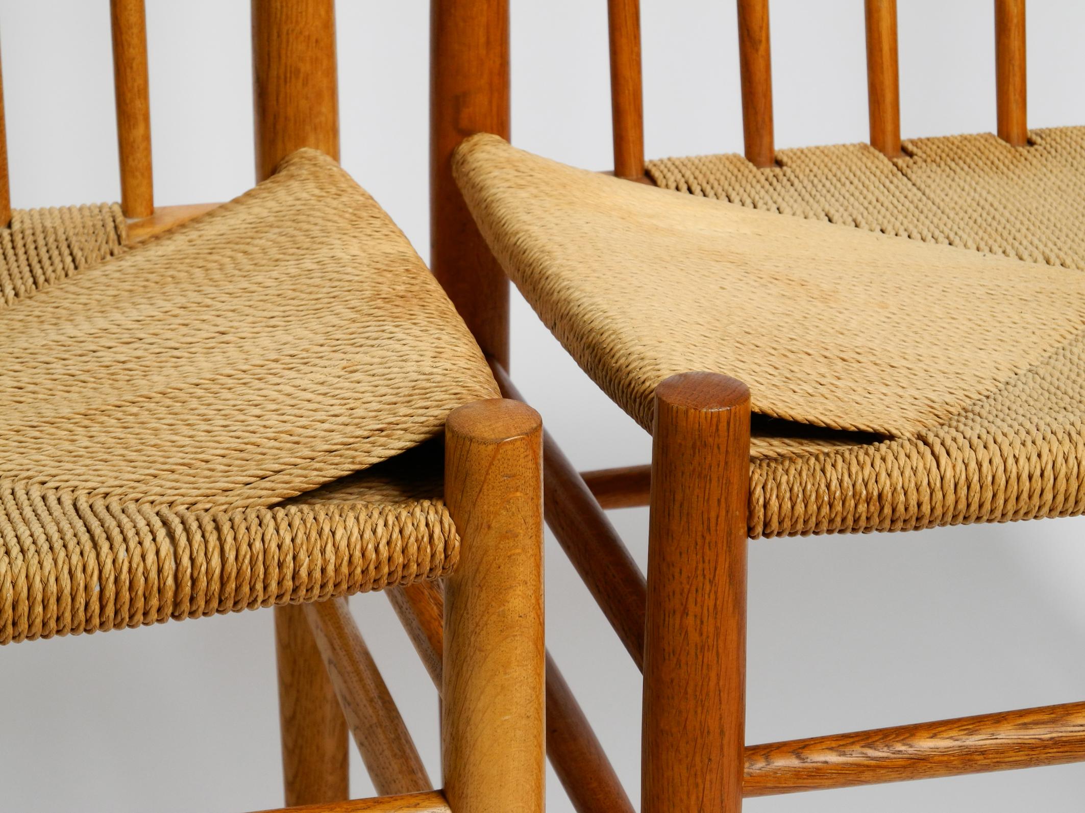 Three Original Mid Century Jørgen Bækmark J80 Teak Chairs for FDB Møbler Denmark 7