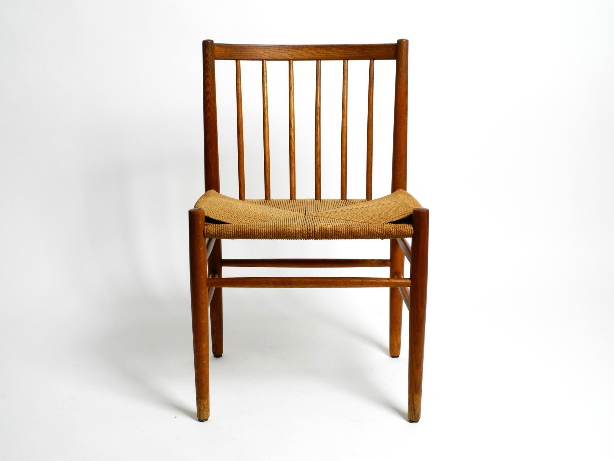 Three Original Mid Century Jørgen Bækmark J80 Teak Chairs for FDB Møbler Denmark 11