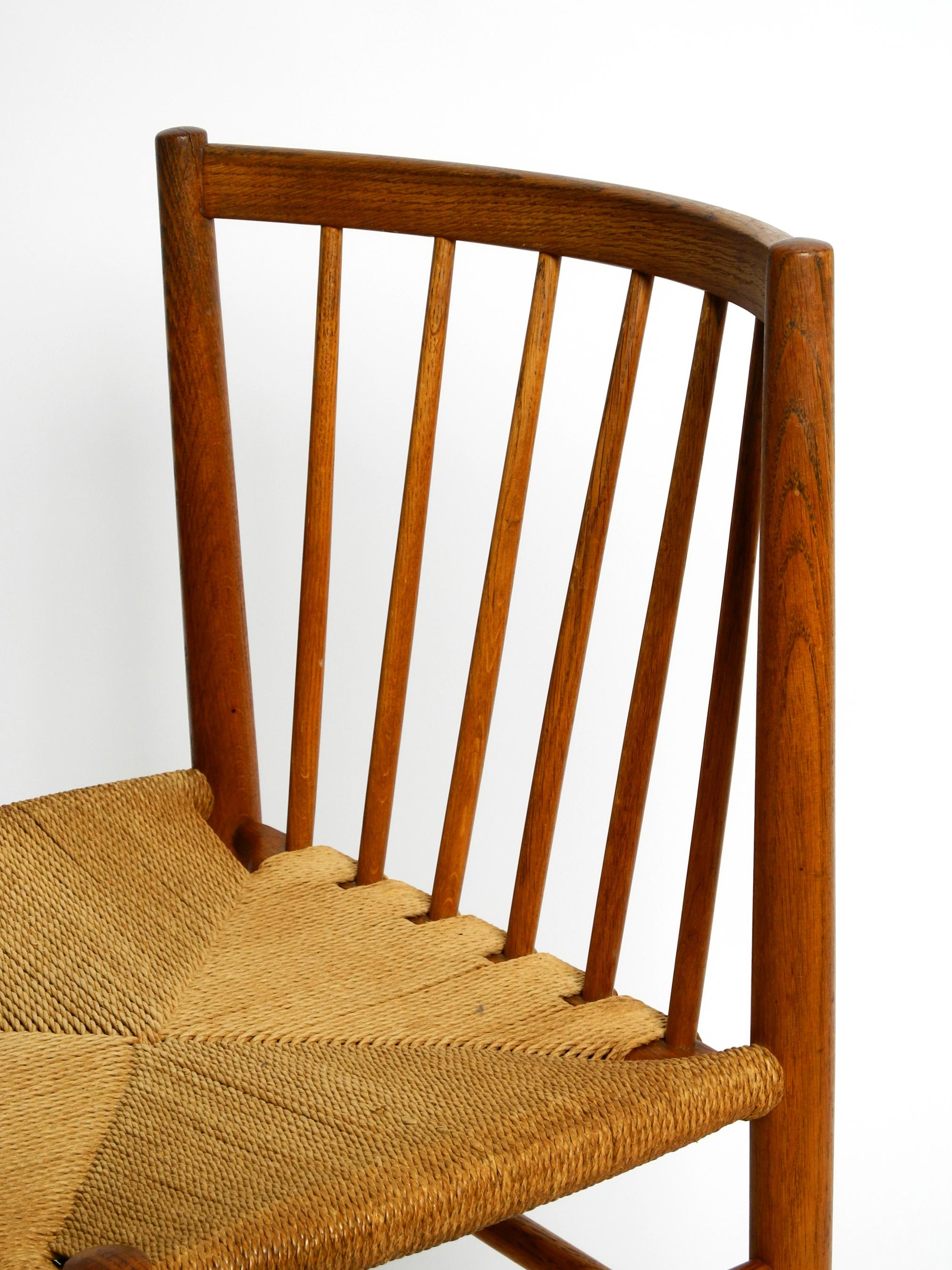 Three Original Mid Century Jørgen Bækmark J80 Teak Chairs for FDB Møbler Denmark In Good Condition In München, DE