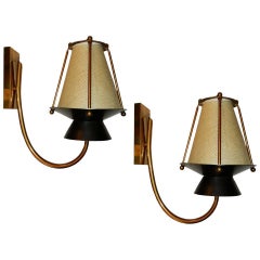 Three Pairs Available of circa 1940s French Sconces