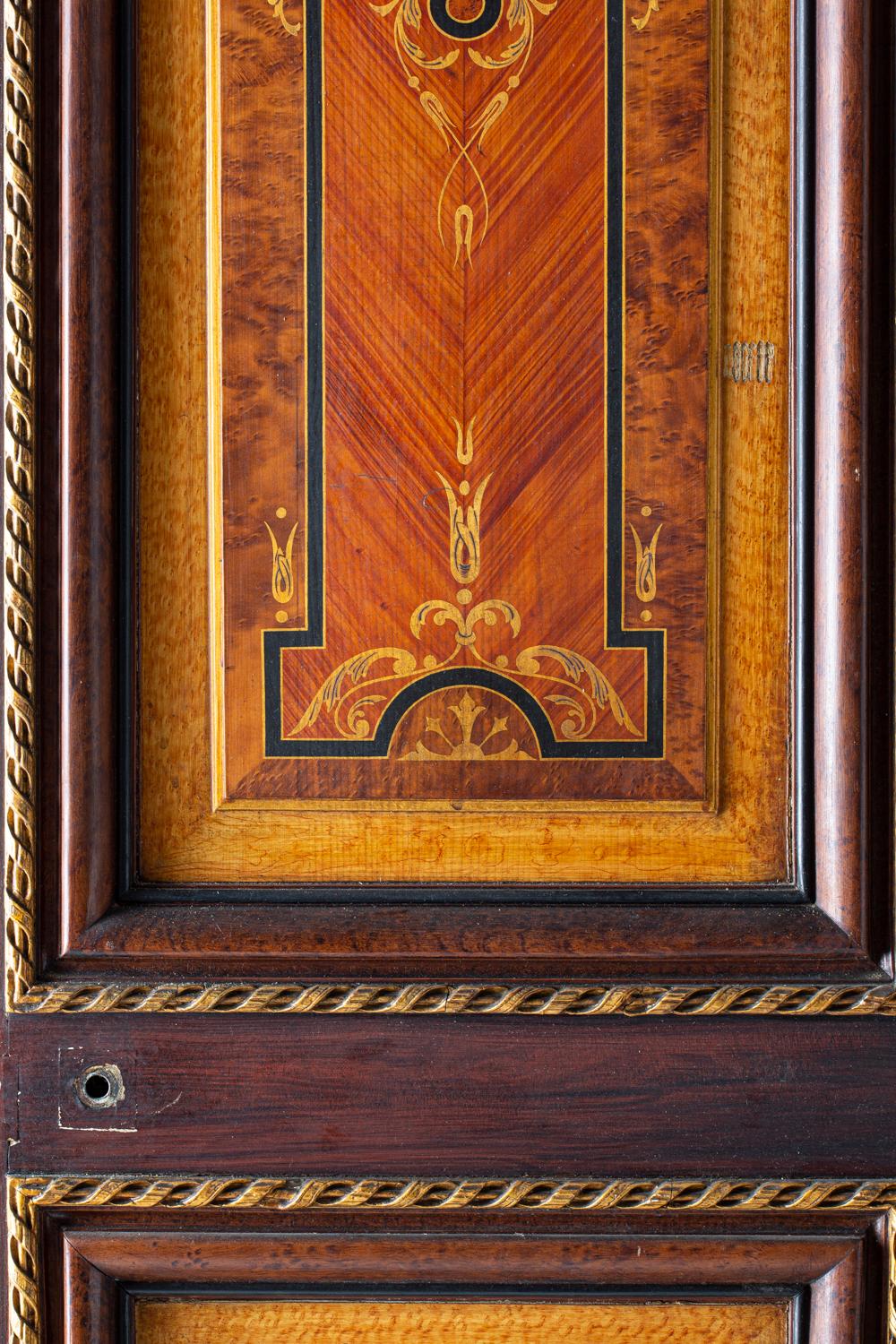 Napoleon III Three Pairs of 19th Century Double-Doors Painted in Imitation of Marquetry For Sale