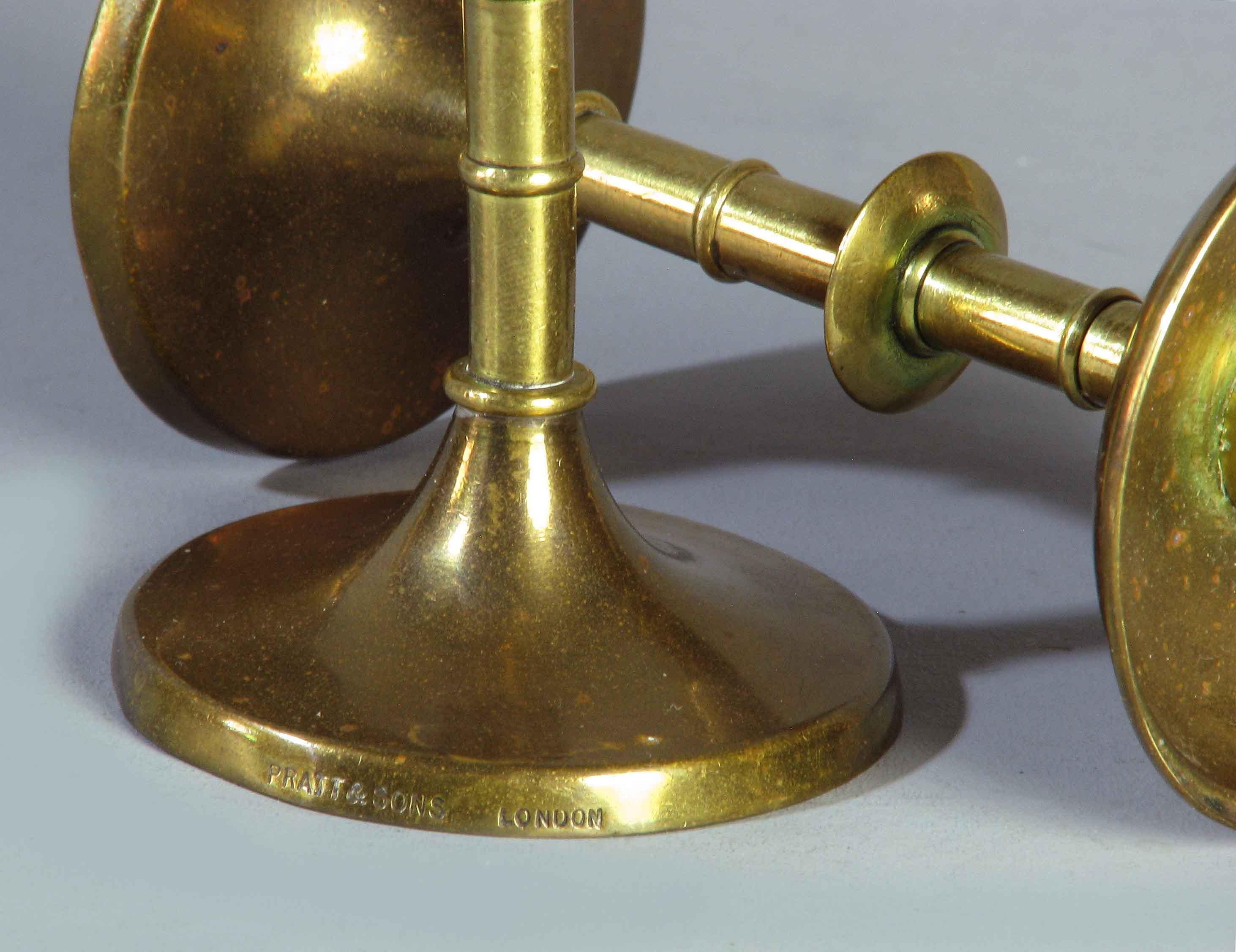 Three Pairs of Brass Candlesticks, 19th Century For Sale 2