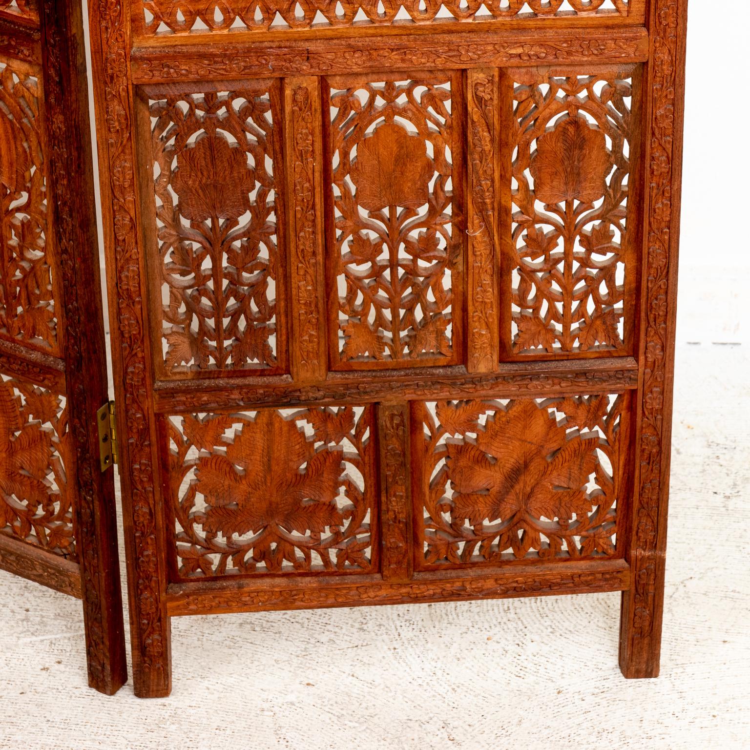Three Panel Anglo-Indian Screen 2