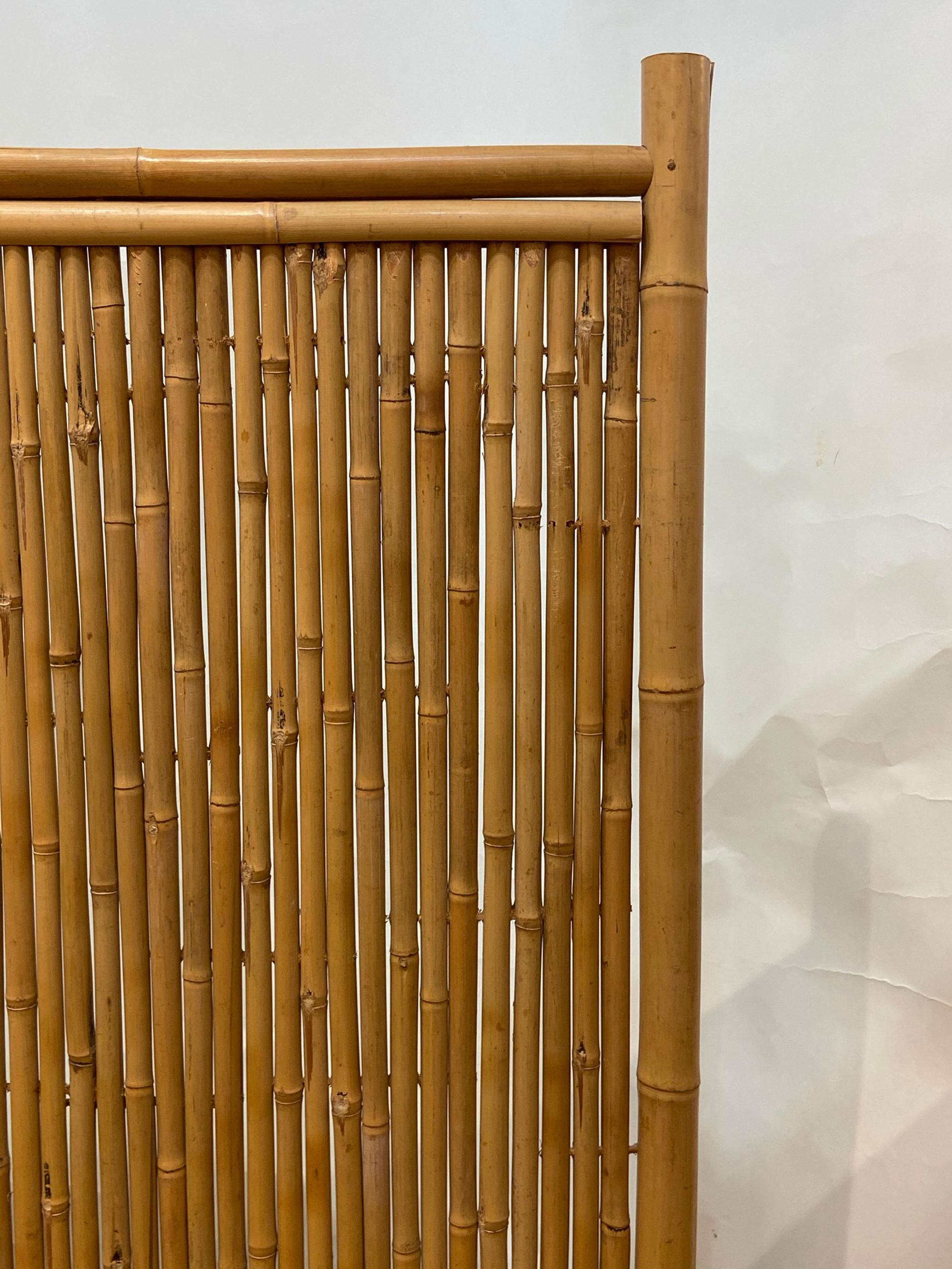 Three Panel Bamboo Screen 1