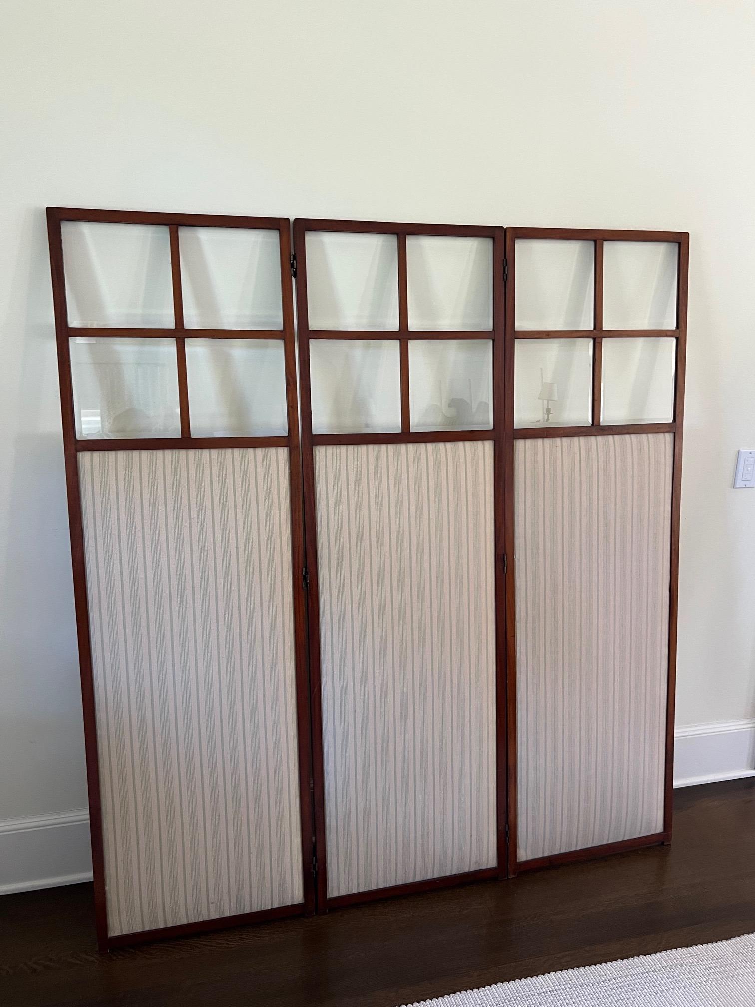 Three-Panel Folding Screen/Room Divider, 20th Century 2