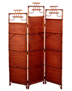 Three Panel Folding Screen Room Divider