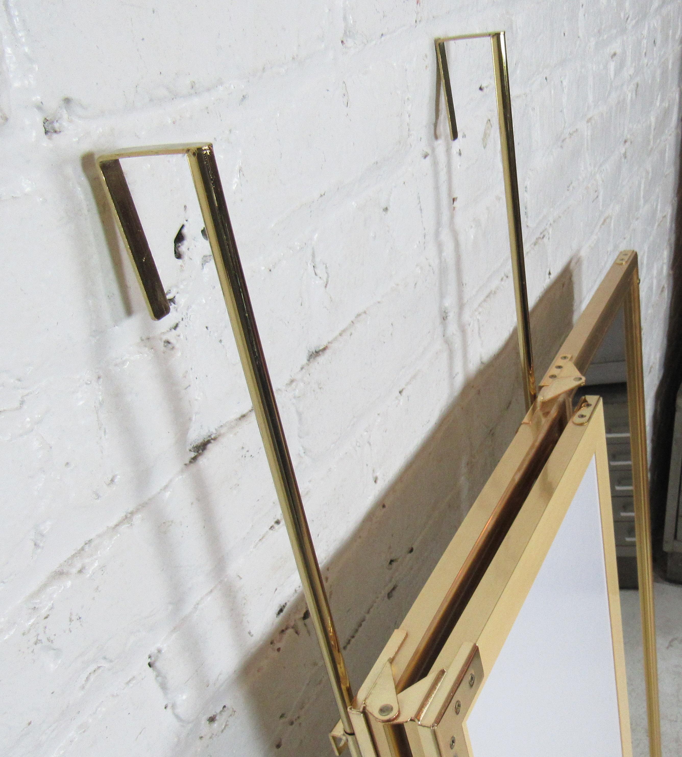 three panel mirror