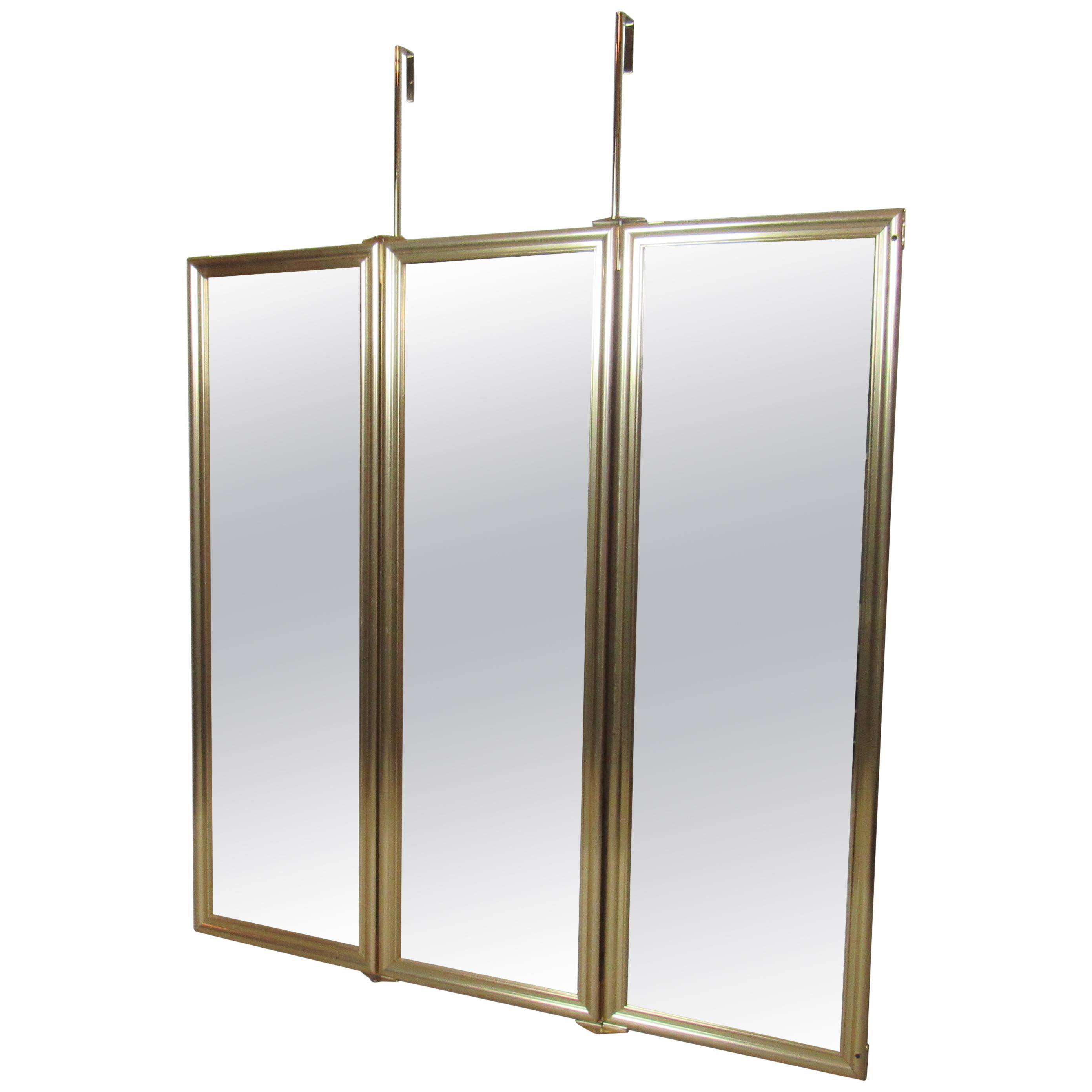 Three-Panel Hanging Mirror