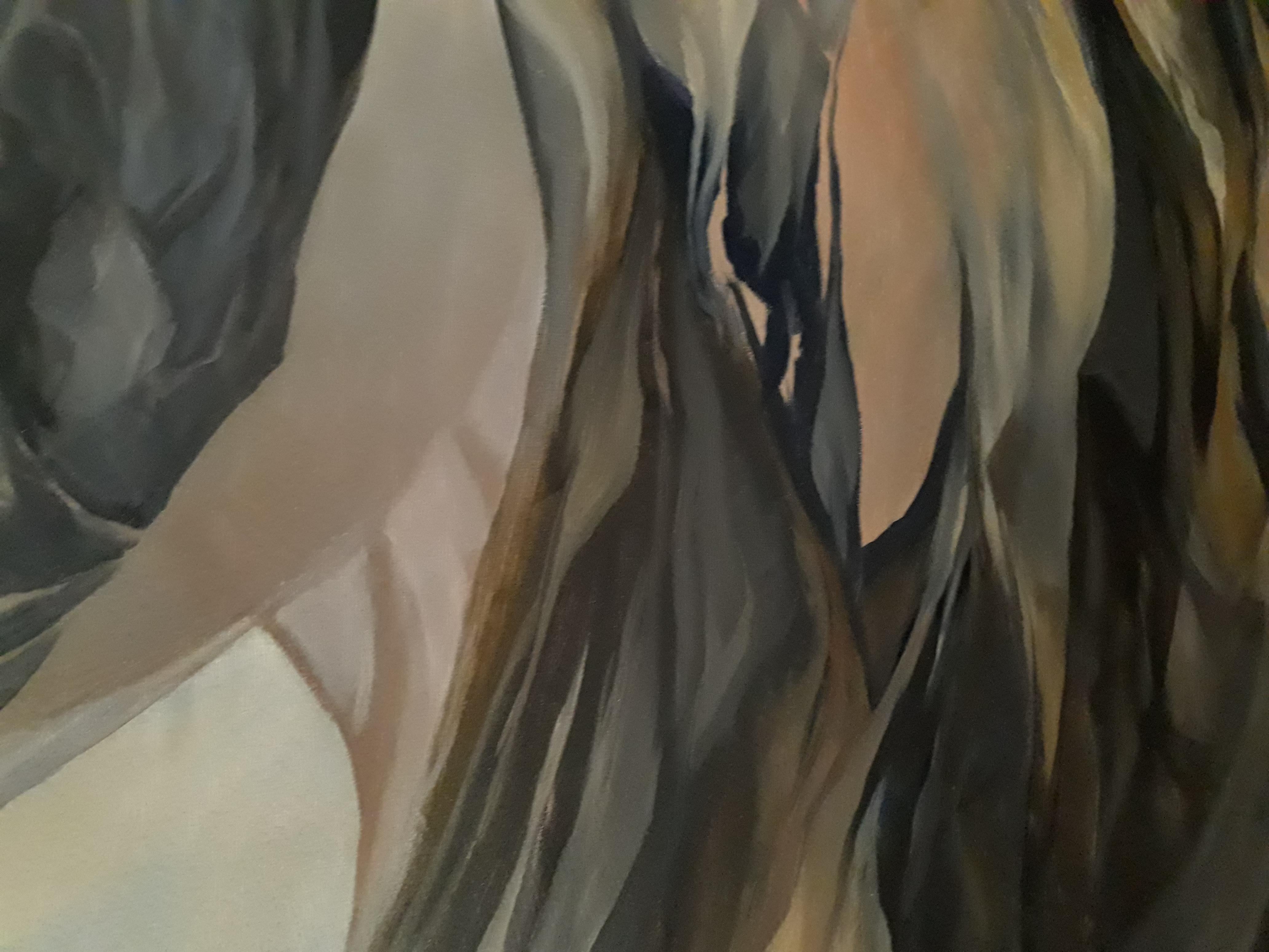 Three-Panel Oil on Canvas 