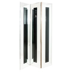Three Paneled Mirrored Screen, 1980s