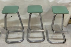 Three Paper Clip Bar Stools Designed by Hugh Hamilton & Philip Salmon