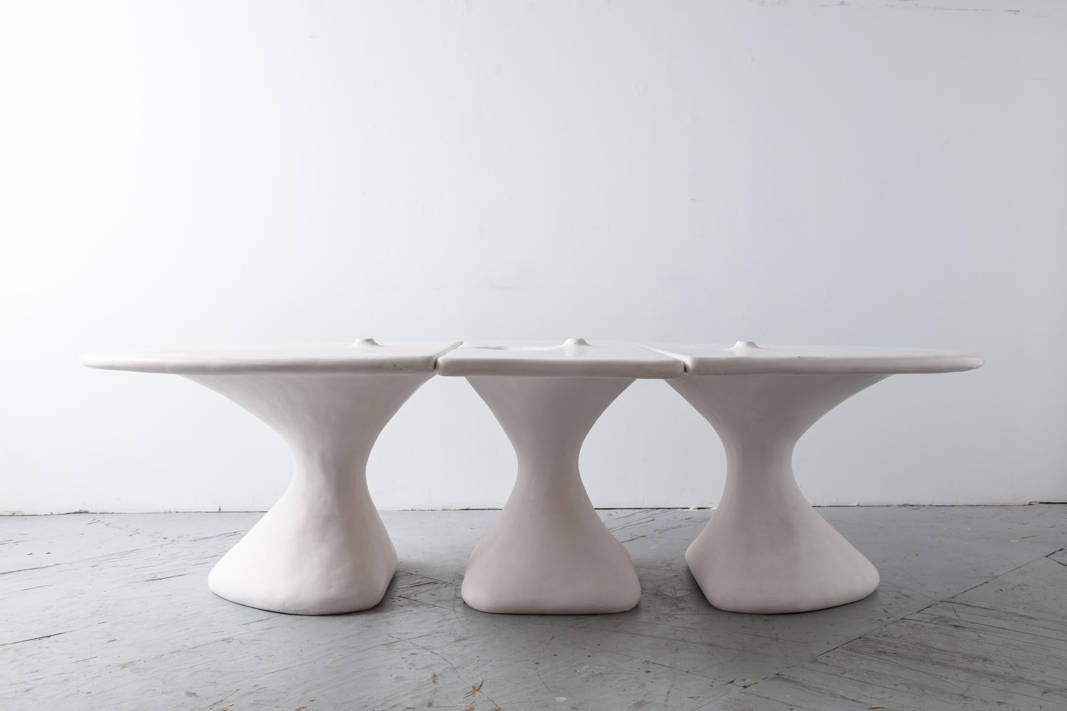 American Three-part dining table by Rogan Gregory  For Sale