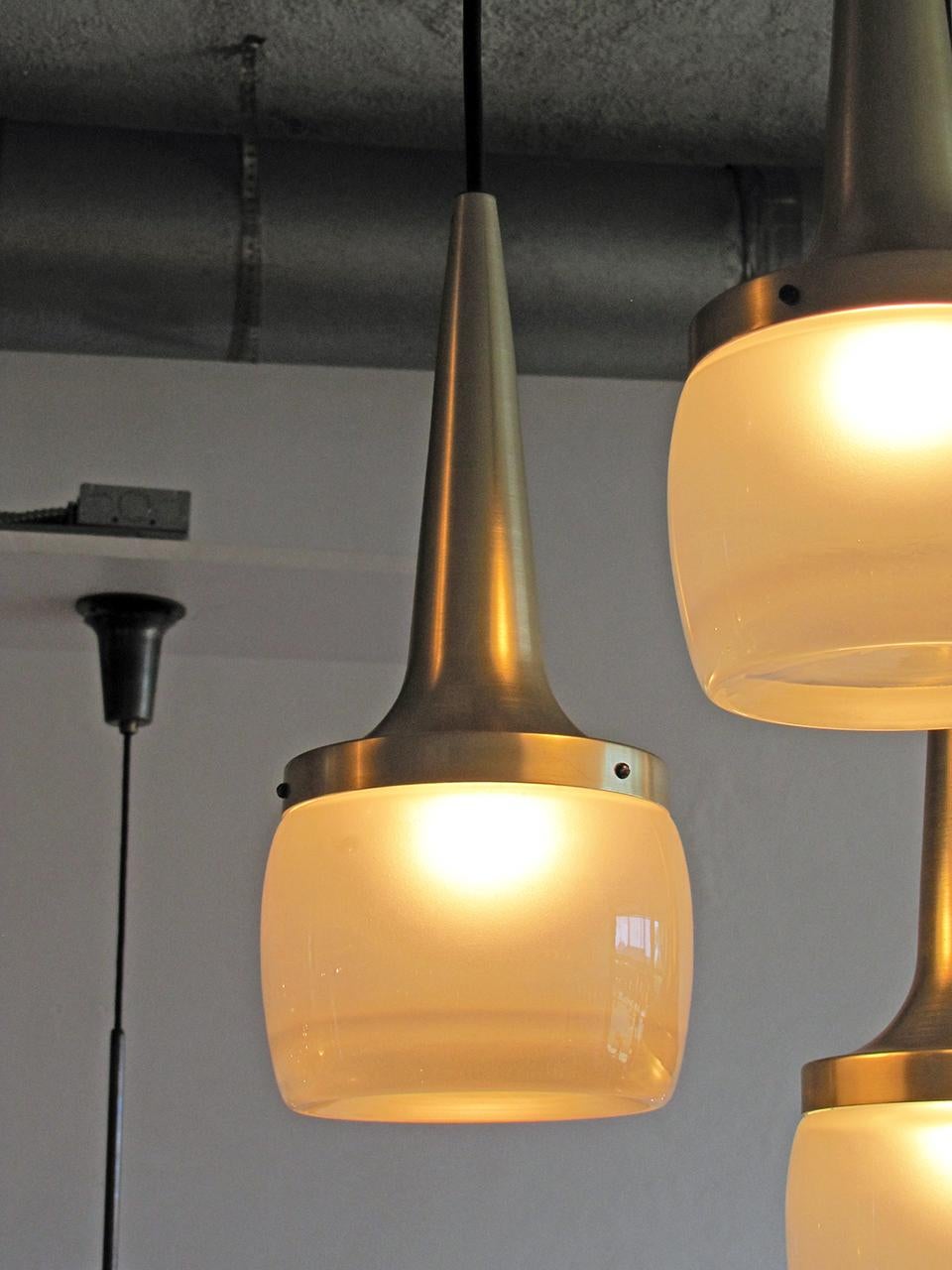 Three Pendant Chandelier by Staff Germany, 1960 For Sale 3
