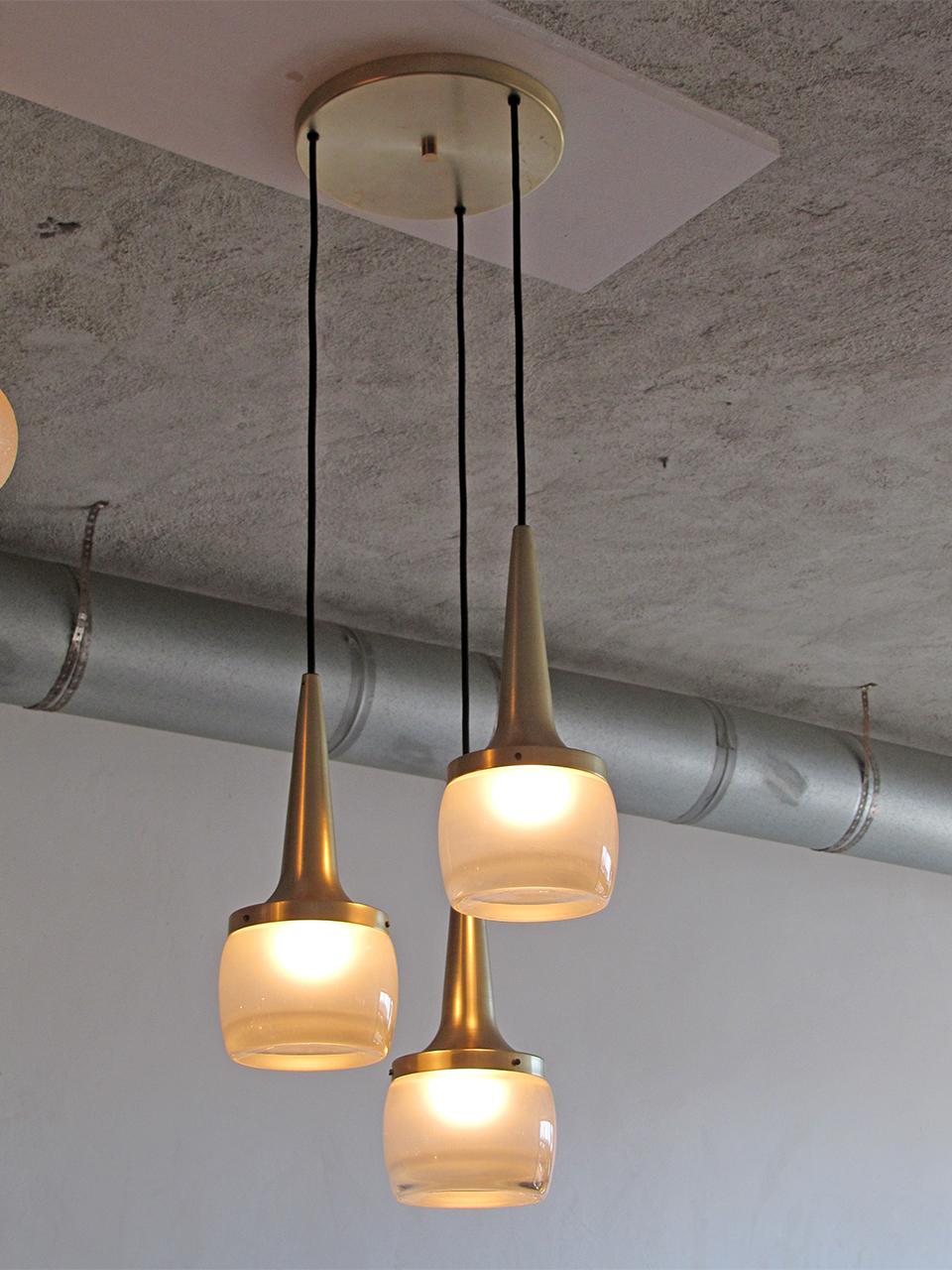Three Pendant Chandelier by Staff Germany, 1960 For Sale 1