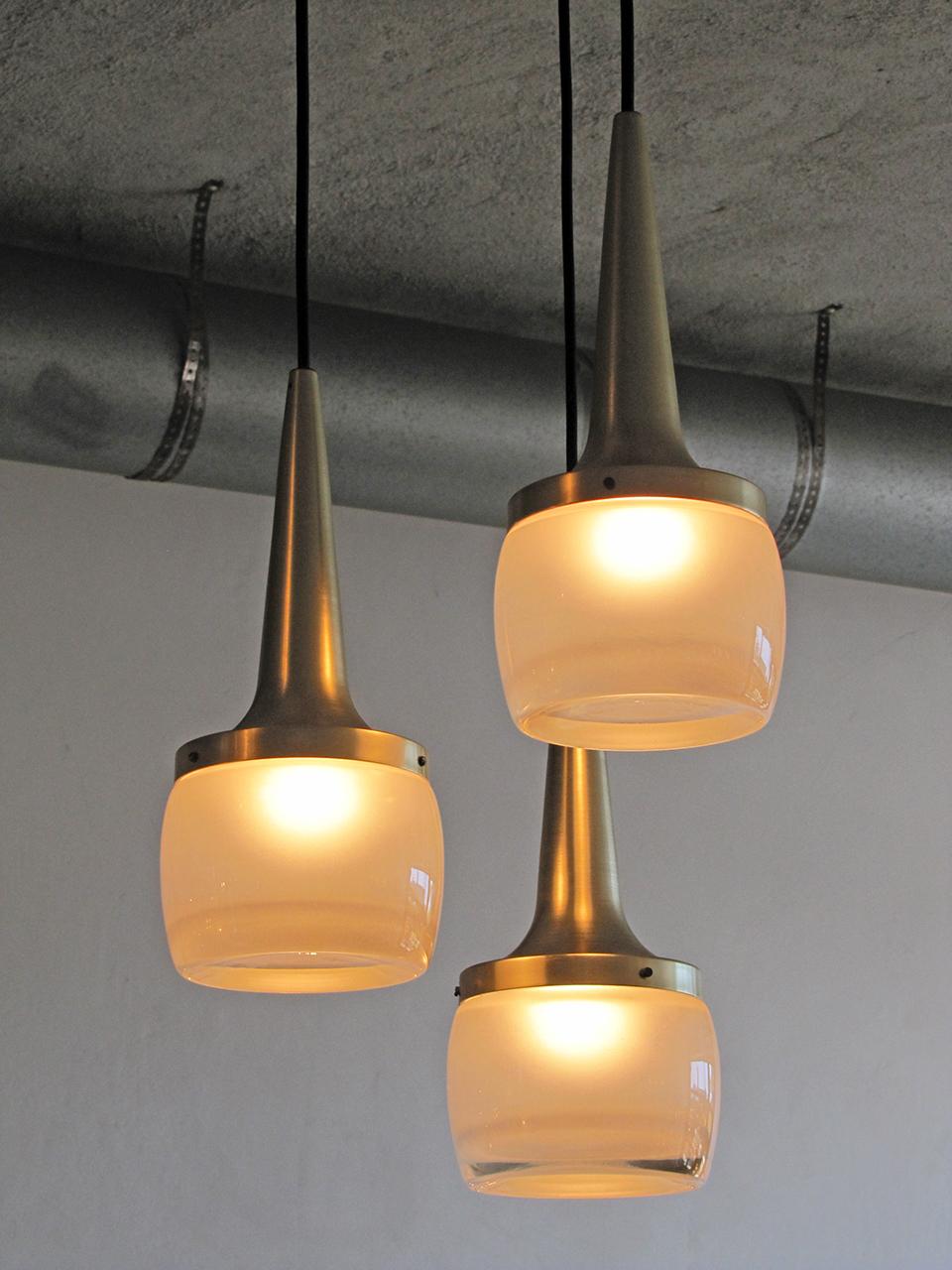 Three Pendant Chandelier by Staff Germany, 1960 For Sale 2