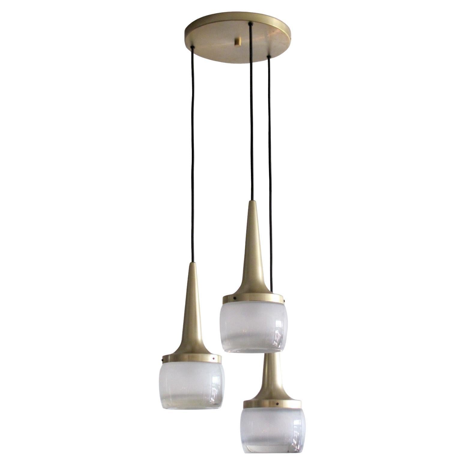 Three Pendant Chandelier by Staff Germany, 1960 For Sale