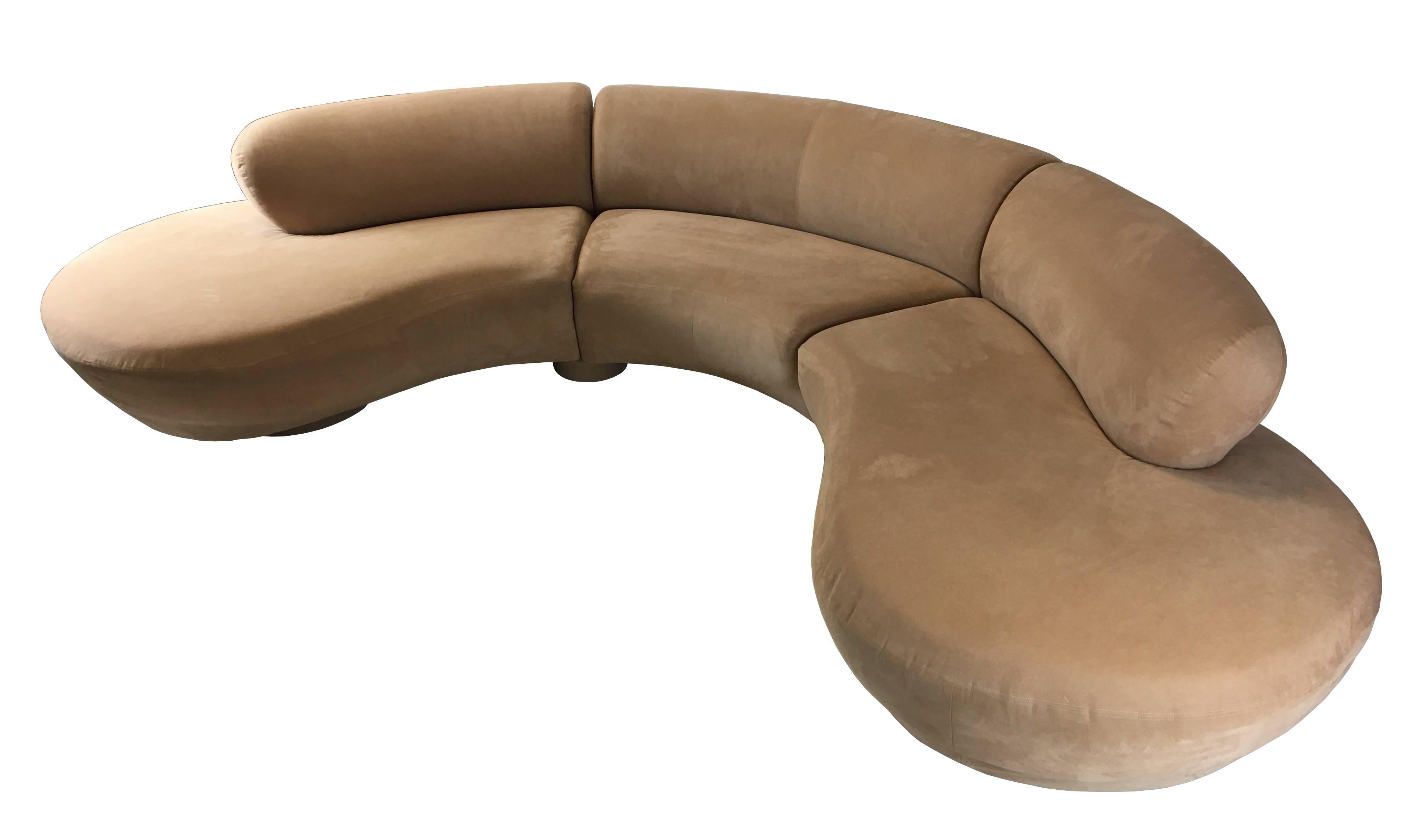 Mid-Century Modern Three-Piece Cloud Sofa Sectional by Vladimir Kagan for Directional