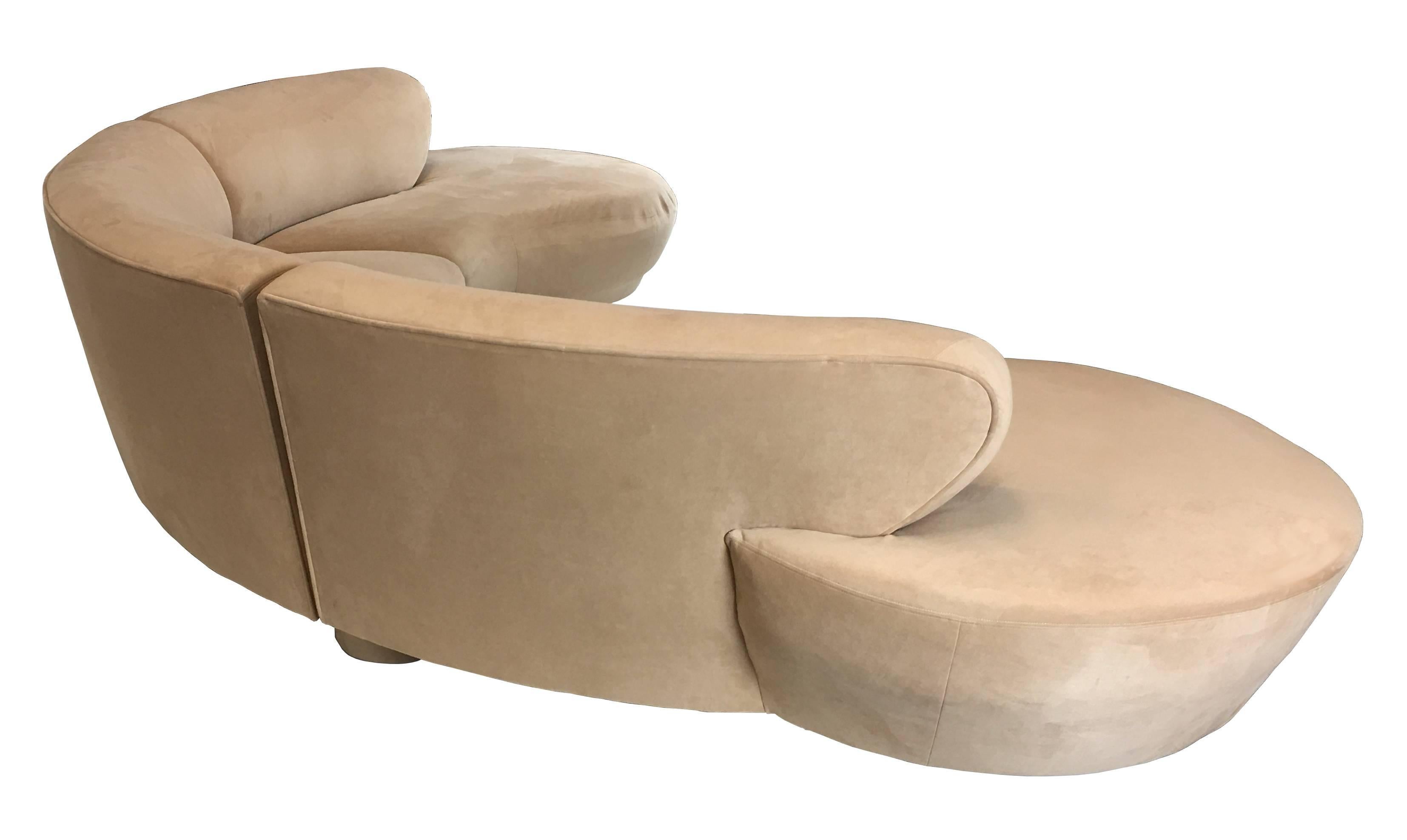 American Three-Piece Cloud Sofa Sectional by Vladimir Kagan for Directional