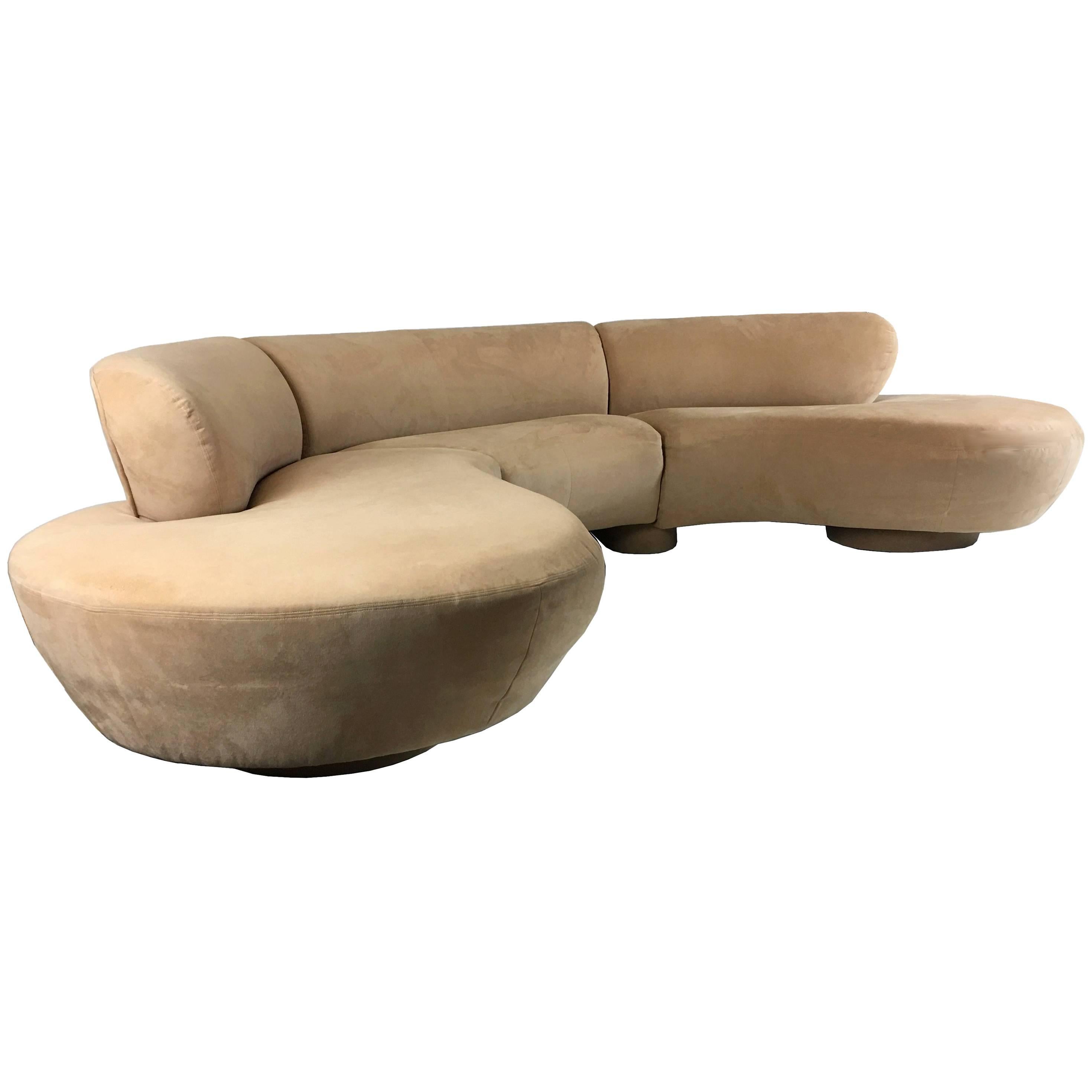 Three-Piece Cloud Sofa Sectional by Vladimir Kagan for Directional