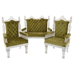 Three-Piece Furniture Set in the Manner of F&C Osler