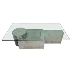 Dreiteiliger geometrischer Couchtisch