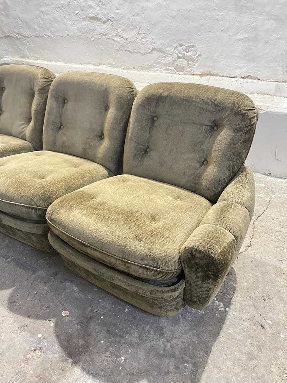 Three-Piece Modular Lounge Set 'Orchid' design by Michel Cadestin for Airborne For Sale 1