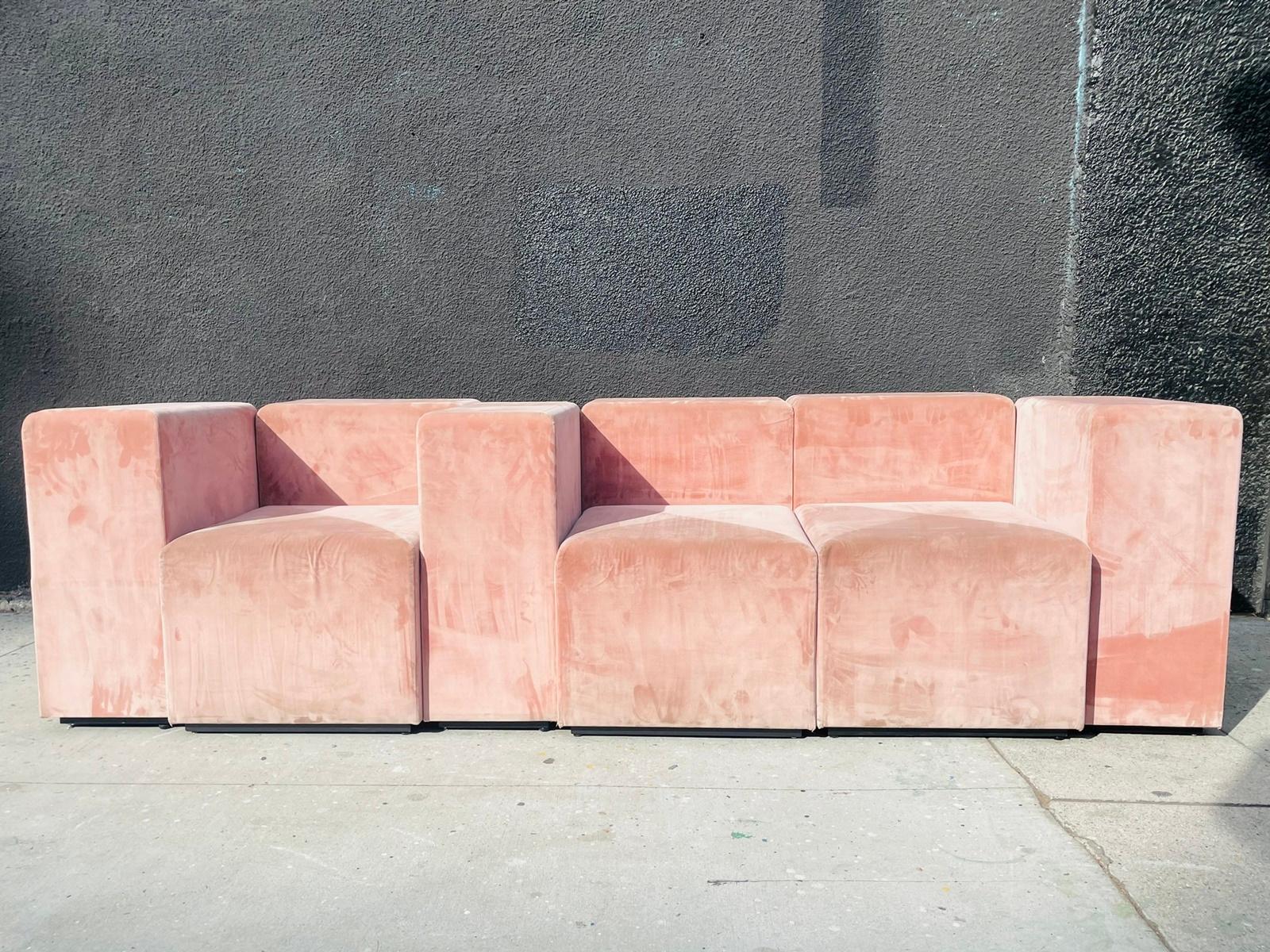 Three Piece Modular Sofa by Mille In Good Condition For Sale In Los Angeles, CA