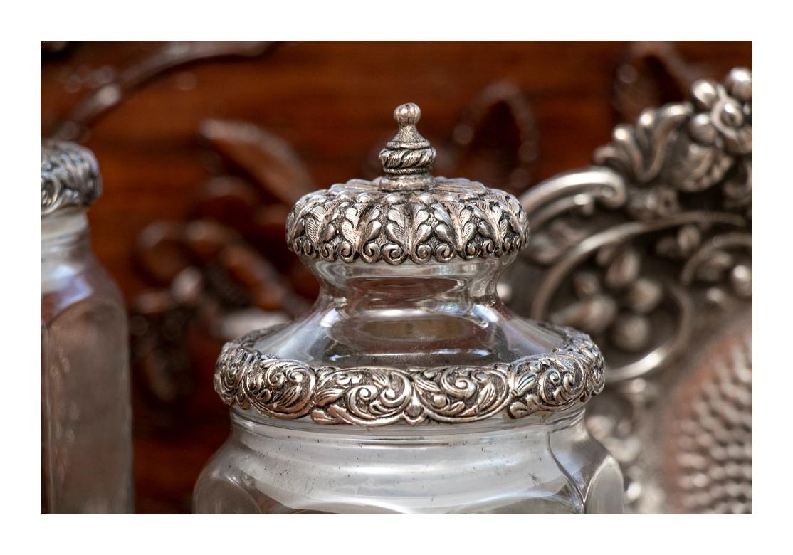 Three Piece Moorish Style Jar and Bowl Collection For Sale 2
