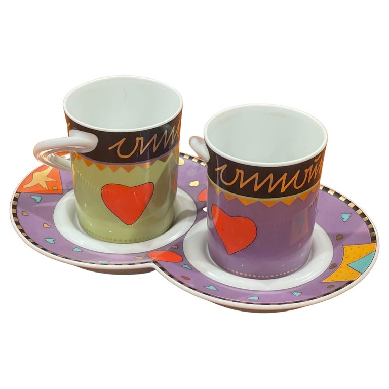 Three Piece PostModern "Love Cups" Set by Katja Marzahn for Rosenthal