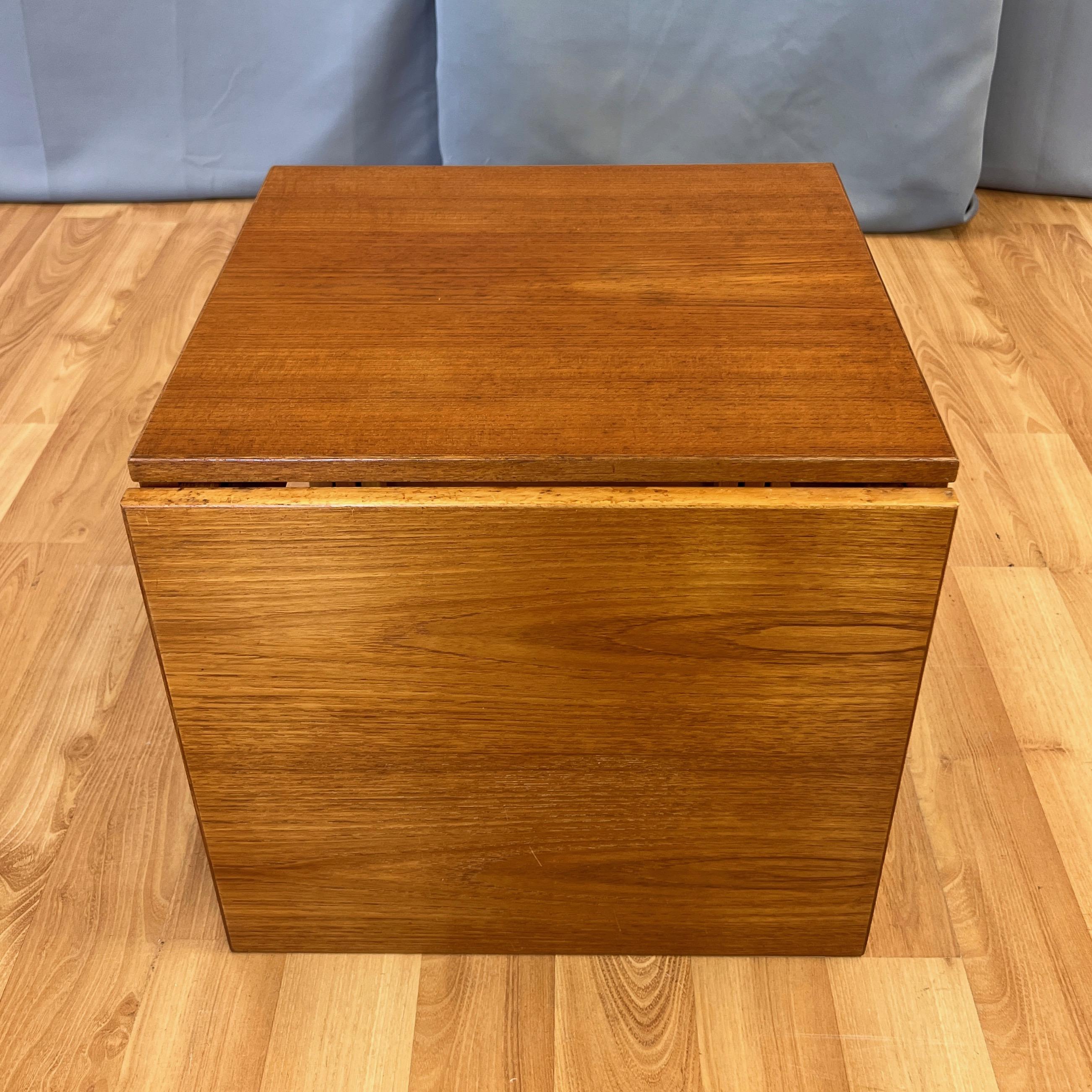 Kai Kristiansen Model 33 Teak Cube Nesting Tables Three-Piece Set, 1960s For Sale 6
