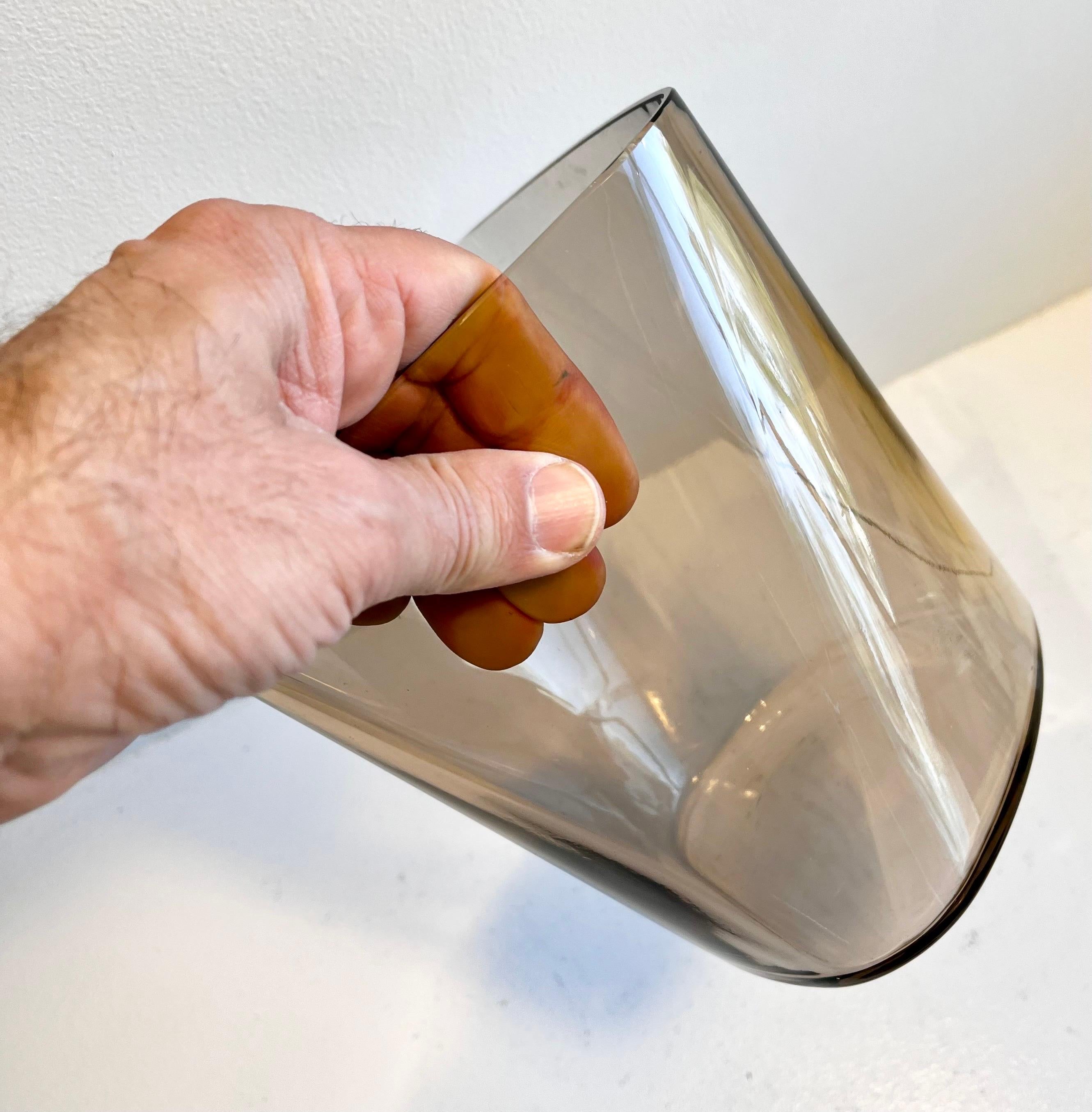 Cubitera de acero inoxidable y cristal de tres piezas de Georg Jensen en venta 3