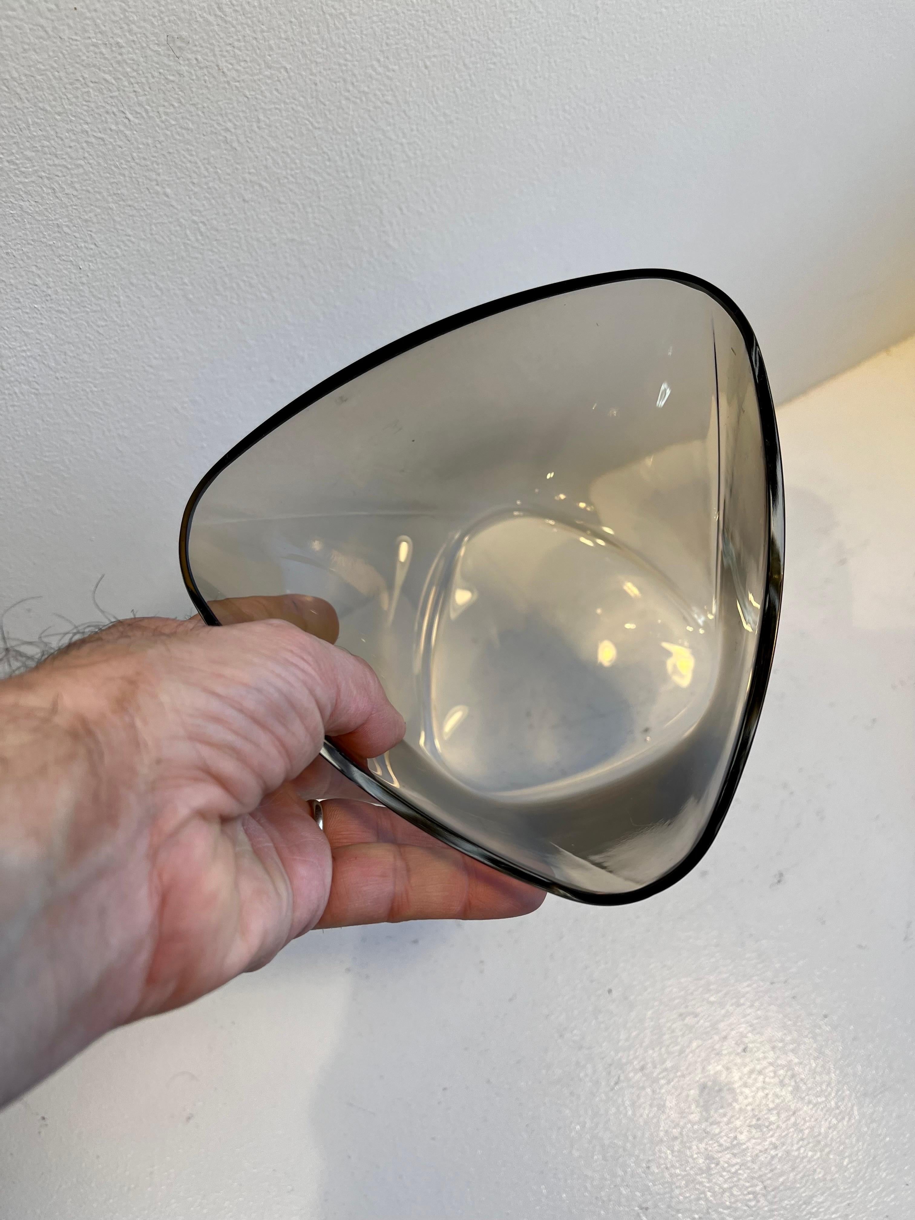Cubitera de acero inoxidable y cristal de tres piezas de Georg Jensen en venta 4