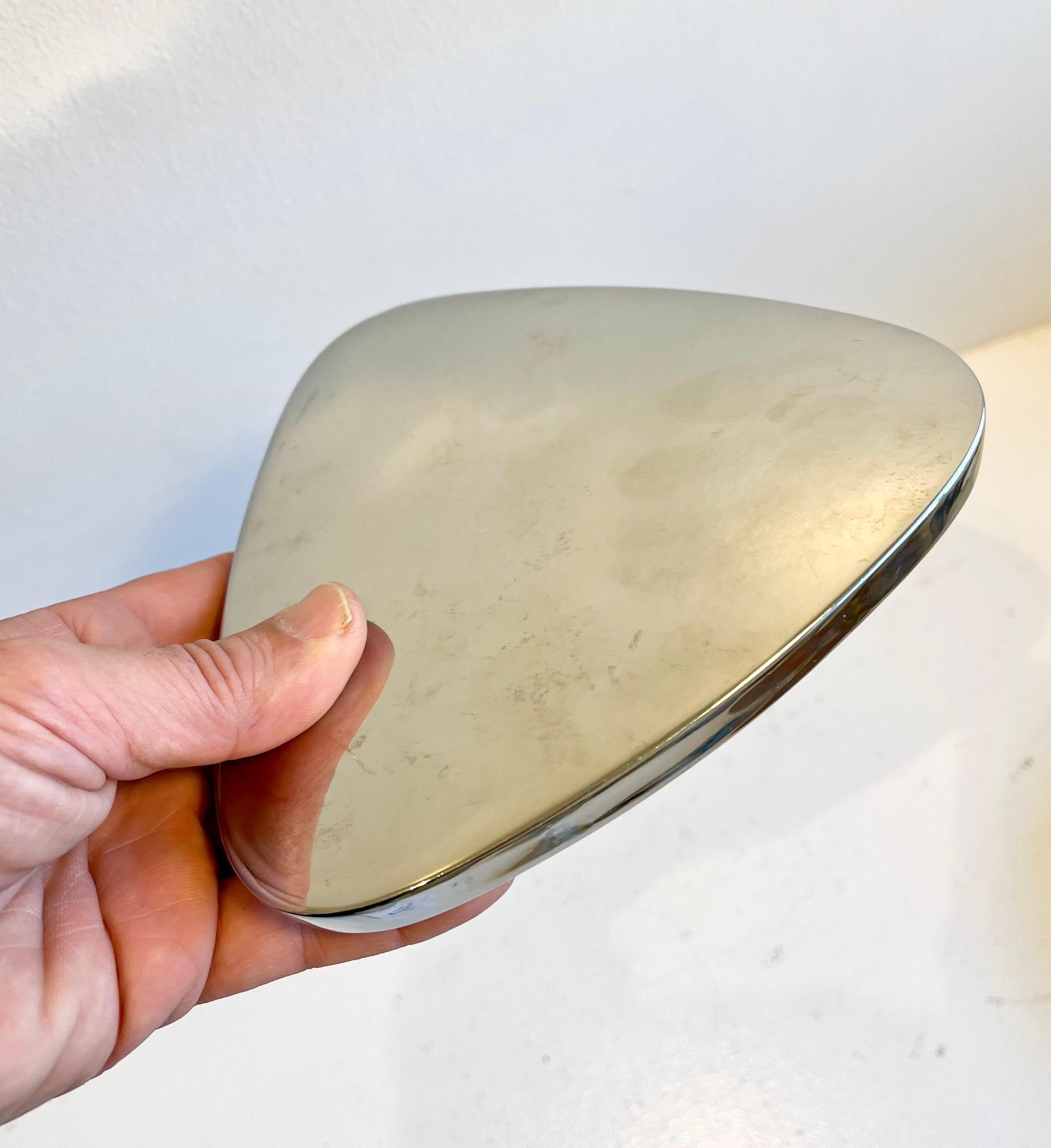 Cubitera de acero inoxidable y cristal de tres piezas de Georg Jensen Minimalista en venta