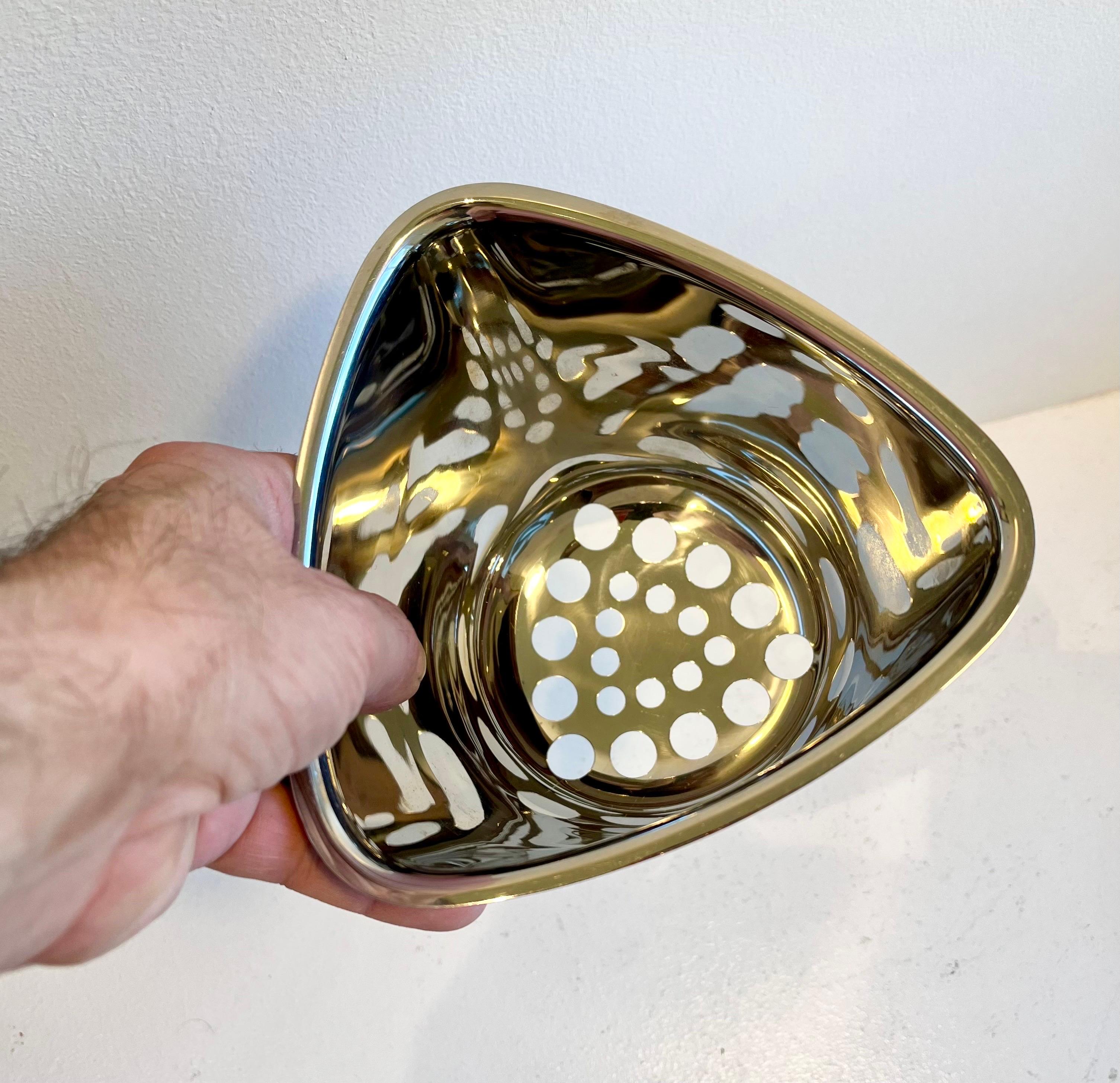 Cubitera de acero inoxidable y cristal de tres piezas de Georg Jensen en venta 2
