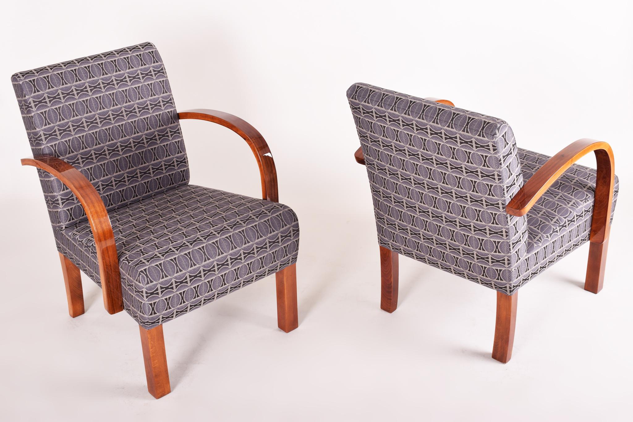 Three-Piece Suite from Czechoslovakia, 1930s, Art Deco, Made in Czechia 7