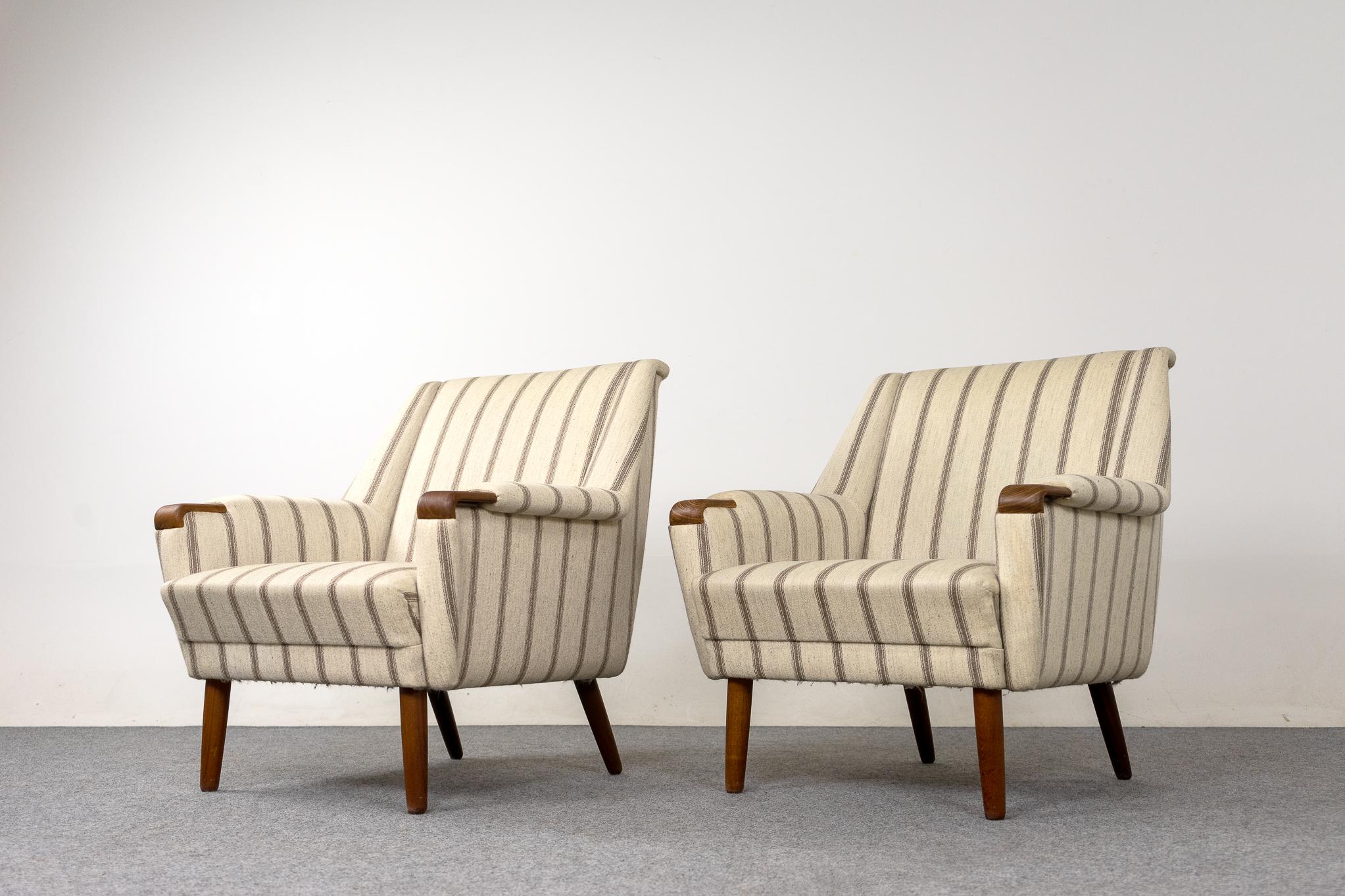 Three Piece Teak Danish Modern Sofa Set In Good Condition In VANCOUVER, CA